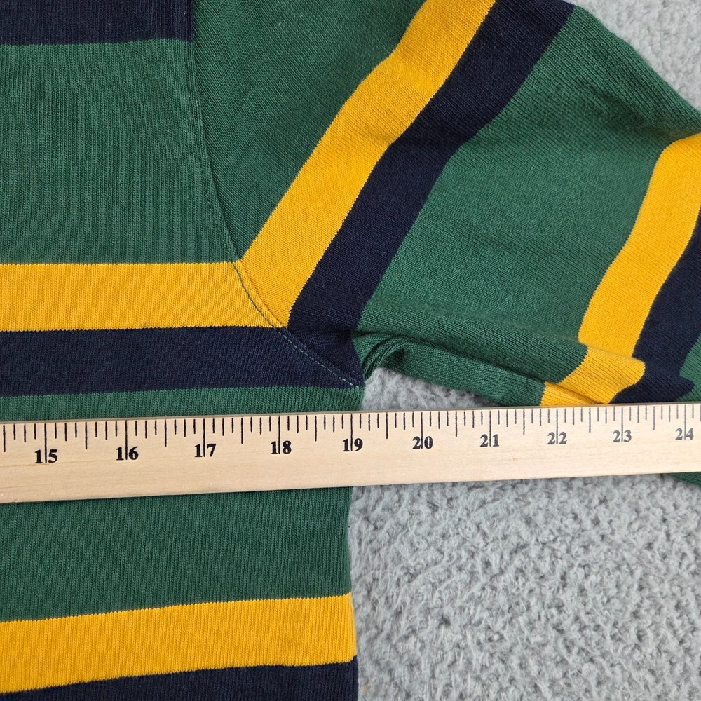 Green Bay Packers Rugby Shirt Mens Small Green Titletown Lands End NFL Polo - Picture 6 of 8